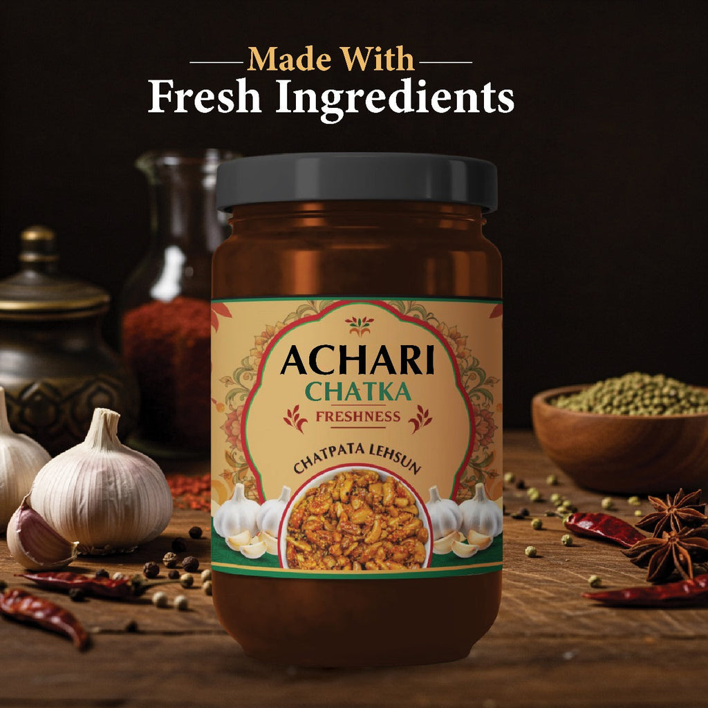 Achari Chatka – Chatpata Lehsun Pickle 500gm