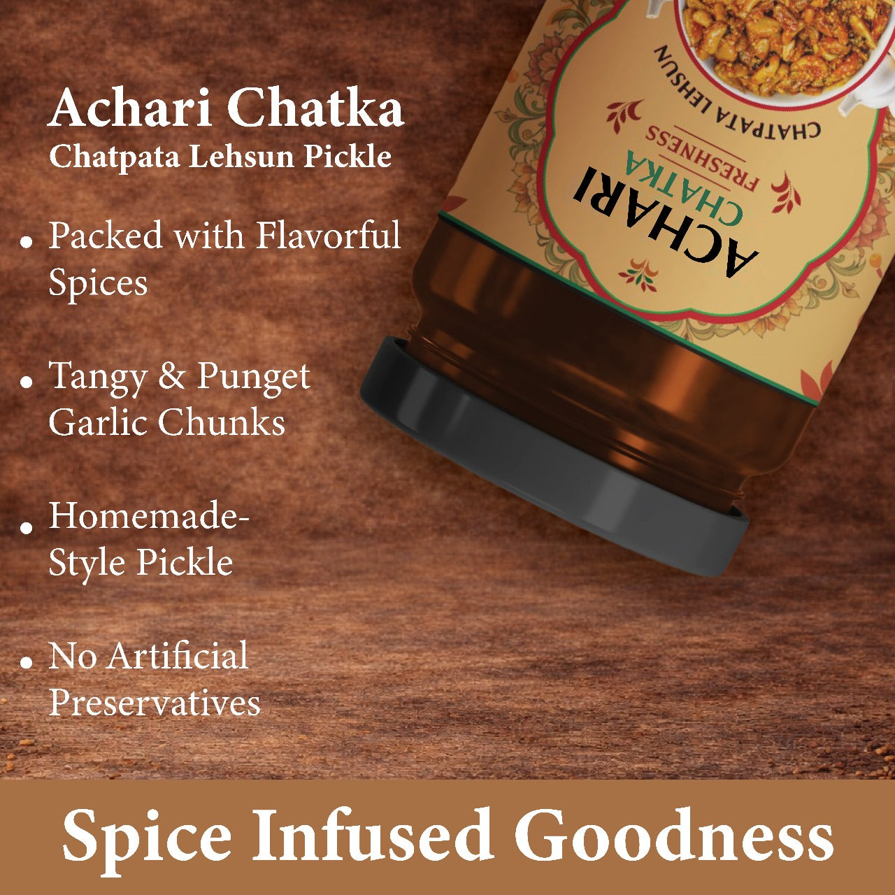 Achari Chatka – Chatpata Lehsun Pickle 500gm