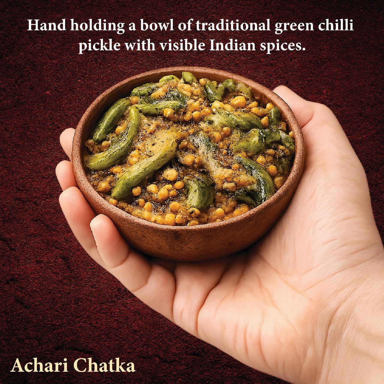 Achari Chatka – Premium Green Chilli Pickle 500gm